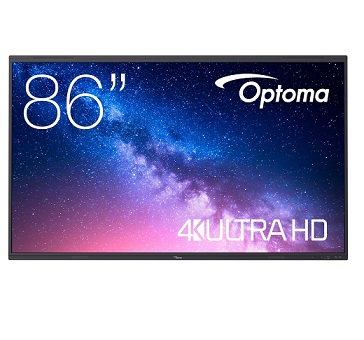מסך מגע 86 אינץ' אופטומה Optoma 5863RK 86 Inch Creative Touch 5-Series 4K 1:7000 6ms 8GB RAM 64GB RJ45 WiFi Android 13